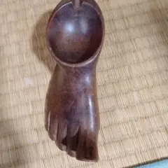 木製 足型　小物入れ トレイ　足型