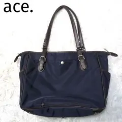 ace. エース　ネイビー トートバッグ ビジネスバッグ A4