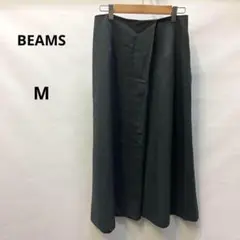 ビームスプラス　ロングスカート M ポリエステル100% ブラック 288
