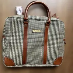 ポロラルフローレン　ビジネスバッグ　千鳥格子　チェック　ブリーフケース