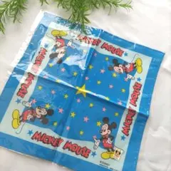 【新品未使用】ミッキーマウス ハンカチ 100%コットン