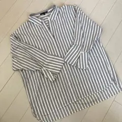 トランスワーク　ストライプシャツ 38