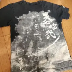 織田信長　半袖Tシャツ 130　黒　諏訪原寛幸