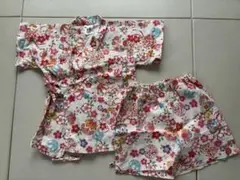 花柄コットン甚平 95