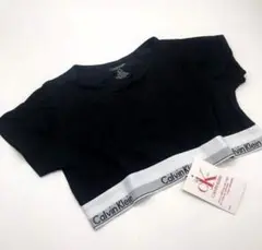 Calvin Klein クロップドTシャツ 黒