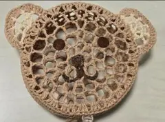 くま 入れ物 編みかご 小物入れ 美品