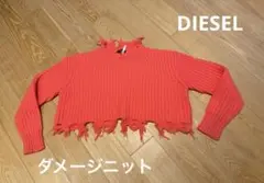 DIESEL ダメージニット レディース ショート丈 サイズ不明