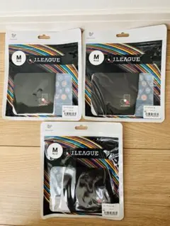 【新品未開封品】Jリーグ マスクMサイズ ブラック 3枚セット ◡̈♥︎