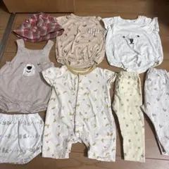 ベビー服 8点セット 動物柄