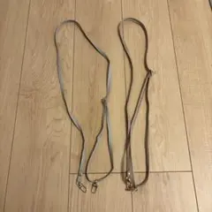 新品未使用2本セット 合成皮革 ショルダーストラップ ゴールド金具