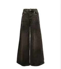 jentlouis Studded Baggy Denim Pants Lサイズ