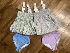 120 水着 お揃い 色違い 双子 petit main