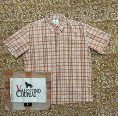VALENTINO COUPEAU 半袖チェックシャツ