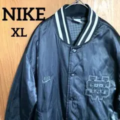 【特価】美品✨ NIKEナイキ スタジャン ナイロン 刺繍ロゴ ビッグサイズXL