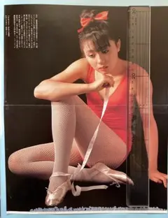 香坂みゆき 雑誌付録ピンナップ １枚 切り抜き １枚