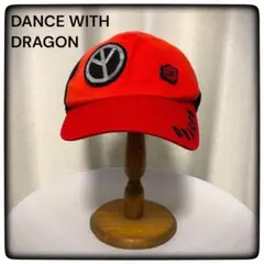 DANCE WITH DRAGON メッシュ キャップ 赤 レッド