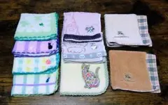 使用済みタオルハンカチ9点セット 名前なし