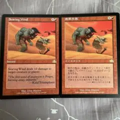 MTG 焼尽の風 2枚セット
