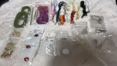 ハンドメイド素材セット ビーズ・糸など