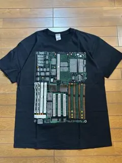 90s Computer Gear マザーボード 電子回路 Tシャツ