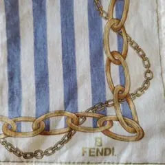 【未使用】FENDI ストライプ ハンカチ