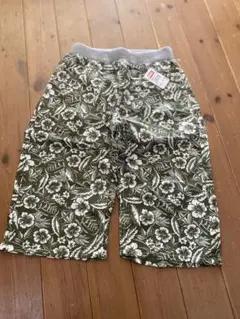 新品150㎝EDWIN フローラル柄 ハーフパンツ