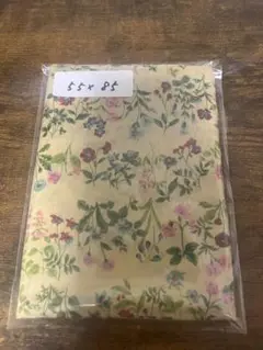 花柄プリント綿生地 55x85cm