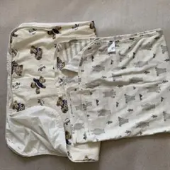 bear くま NITORI ベビーカーブランケット　＆　防水マット　セット