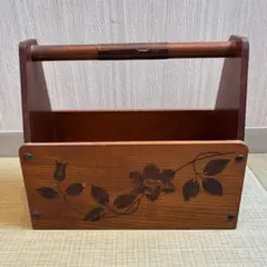 Ky20　伝統工芸　桜皮細工　マガジンラック　KUSANAGI　秋田角館　レトロ