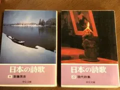 日本の詩歌『斎藤茂吉』と『現代詩集』の2冊セット