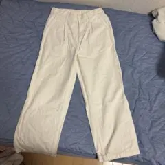 GU ホワイト ワイドパンツ S