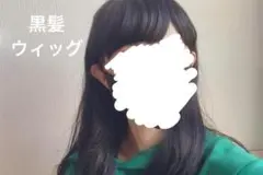 コスプレ 黒髪 ウィッグ ロング