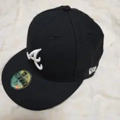 アトランタ・ブレーブス 59FIFTY キャップ ブラック 7 1/8
