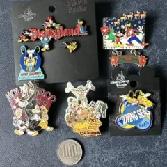 ディズニー　アトラクションピンバッジ 6個セット