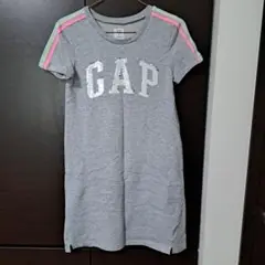 GAP スパンコール 半袖ワンピース グレー150最終値下800