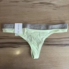 Calvin Klein 黄緑イエローTバック XS