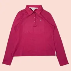 LANVIN SPORT ランバン スポール 長袖 ポロ シャツ 38 ピンク