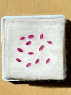 ルビー マルキーズカット 3mm x1mm〜4mm x1.5mm10個セット