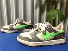 A BATHING APE BAPE SK8 STA ベイプ グレー グリーン