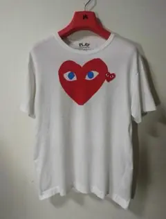 COMME des GARCONS PLAY 半袖 Tシャツ 白 メンズ M