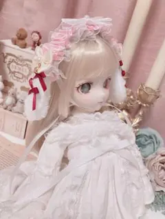 リボンいっぱい♥うさちゃんヘッドドレス￤ぴんく(MDD MSD)