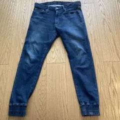 【美品】 junhashimoto×EDWIN ギャザーリブ デニムパンツ