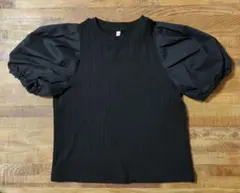 ブラック パフスリーブ Tシャツ 120