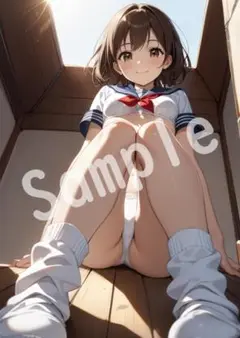 JK アニメ ファンアート A4 ポスター イラスト ★00086249