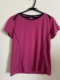 ASICS ピンク ショートスリーブ Tシャツ