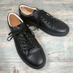 着用1回 CRESTBRIDGE シャドーチェック レザー 26cm
