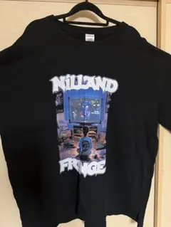 ozworld NILLAND FRINGE グラフィックTシャツ 黒