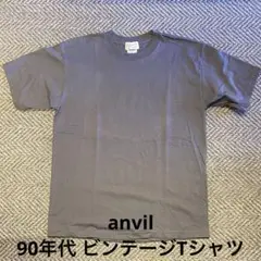 ☆anvil 90年代ビンテージ 無地Tシャツ チャコールグレー 新品未使用☆