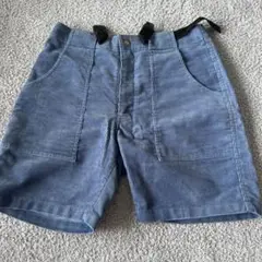 coen コーデュロイ　ショートパンツ 青