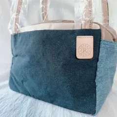 【新品】ラシット キューブバッグ デニム柄